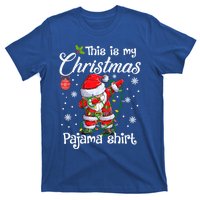 This Is My Christmas Pajama Cute Christmas Dabbing Santa Great Gift T-Shirt