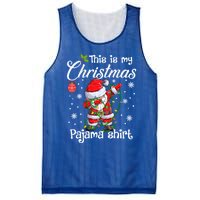 This Is My Christmas Pajama Cute Christmas Dabbing Santa Great Gift Mesh Reversible Basketball Jersey Tank