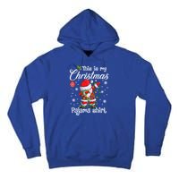 This Is My Christmas Pajama Cute Christmas Dabbing Santa Great Gift Tall Hoodie