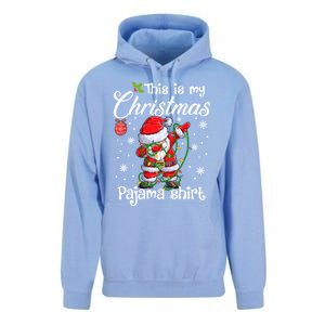 This Is My Christmas Pajama Cute Christmas Dabbing Santa Great Gift Unisex Surf Hoodie