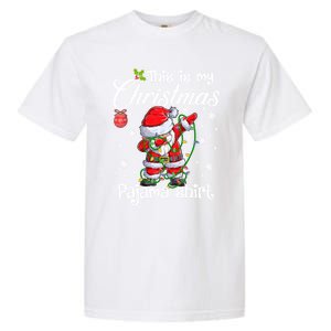 This Is My Christmas Pajama Cute Christmas Dabbing Santa Great Gift Garment-Dyed Heavyweight T-Shirt