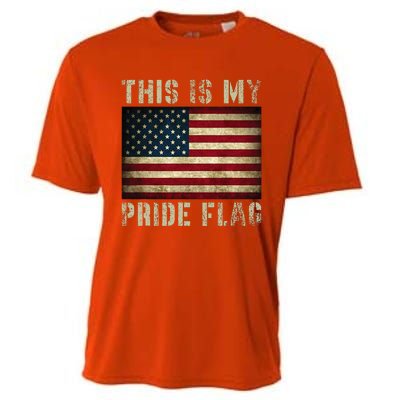 This Is My Pride Flag USA American Patriotic Cooling Performance Crew T-Shirt