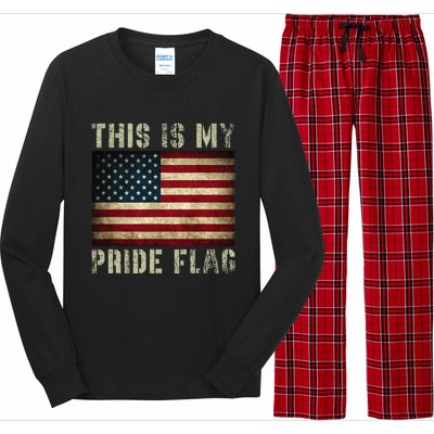 This Is My Pride Flag USA American Patriotic Long Sleeve Pajama Set