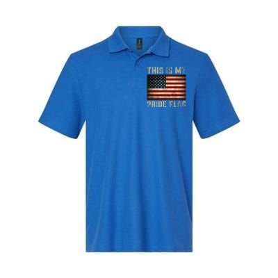 This Is My Pride Flag USA American Patriotic Softstyle Adult Sport Polo