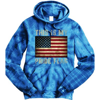 This Is My Pride Flag USA American Patriotic Tie Dye Hoodie