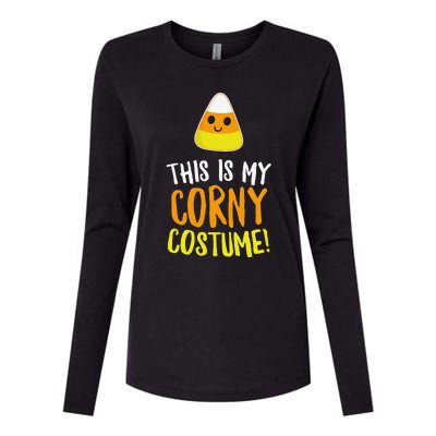 This Is My Corny Costume Funny Halloween Outfit Womens Cotton Relaxed Long Sleeve T-Shirt