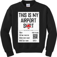 This Is My Airport Family Travel Kids Sweatshirt