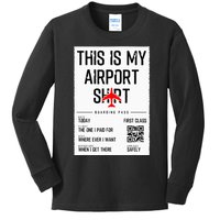 This Is My Airport Family Travel Kids Long Sleeve Shirt