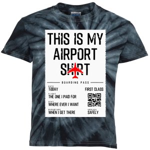 This Is My Airport Family Travel Kids Tie-Dye T-Shirt