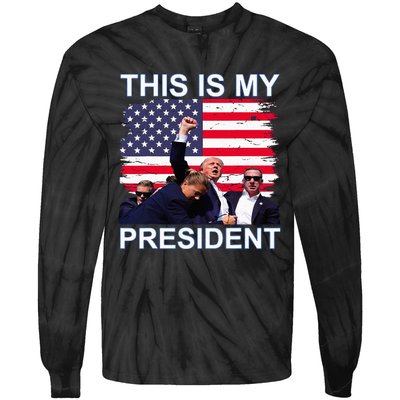 This Is My President Tie-Dye Long Sleeve Shirt