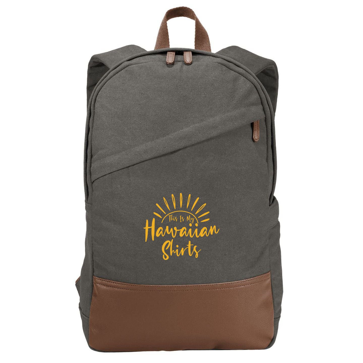This Is My Hawaiian Shirts Retro Summer Vacation Party Hawaii Cotton Canvas Backpack