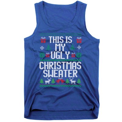 This Is My Ugly Sweater Funny Christmas Gift Tank Top