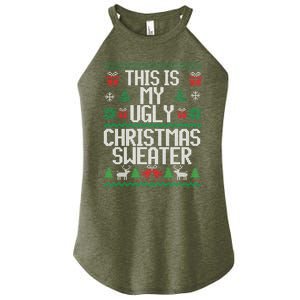 This Is My Ugly Sweater Funny Christmas Gift Women’s Perfect Tri Rocker Tank