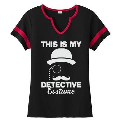 This Is My Detective Costume True Crime Lover  Ladies Halftime Notch Neck Tee