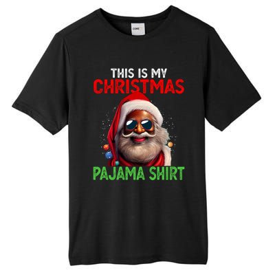 This Is My Christmas Pajama Black Afro African American Cool Gift Tall Fusion ChromaSoft Performance T-Shirt