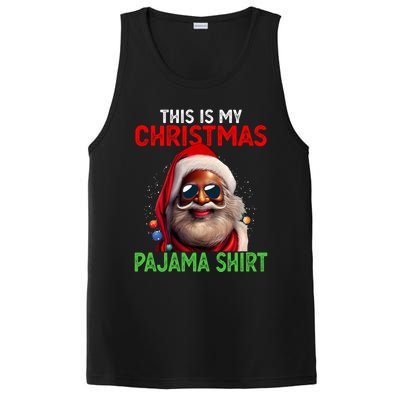 This Is My Christmas Pajama Black Afro African American Cool Gift PosiCharge Competitor Tank