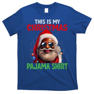 This Is My Christmas Pajama Black Afro African American Cool Gift T-Shirt