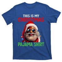 This Is My Christmas Pajama Black Afro African American Cool Gift T-Shirt