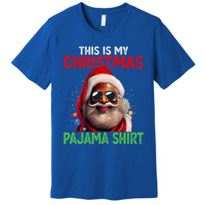 This Is My Christmas Pajama Black Afro African American Cool Gift Premium T-Shirt