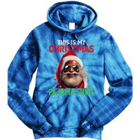 This Is My Christmas Pajama Black Afro African American Cool Gift Tie Dye Hoodie