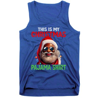 This Is My Christmas Pajama Black Afro African American Cool Gift Tank Top