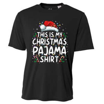 This Is My Christmas Pajama Funny Xmas Pjs Gift Cooling Performance Crew T-Shirt