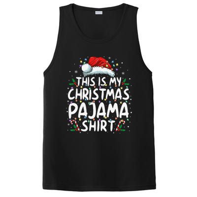 This Is My Christmas Pajama Funny Xmas Pjs Gift PosiCharge Competitor Tank