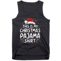 This Is My Christmas Pajama Funny Xmas Pjs Gift Tank Top