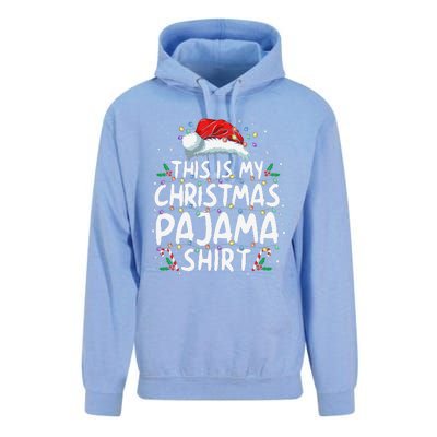 This Is My Christmas Pajama Funny Xmas Pjs Gift Unisex Surf Hoodie