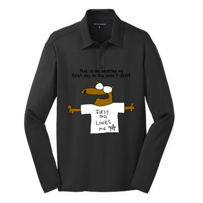 This Is My Firstdog Onthemoon Silk Touch Performance Long Sleeve Polo