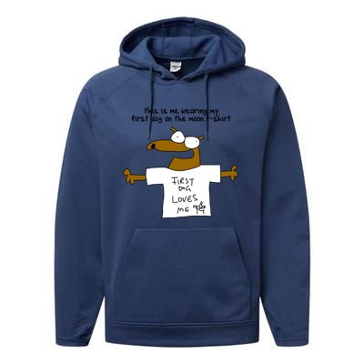 This Is My Firstdog Onthemoon Performance Fleece Hoodie