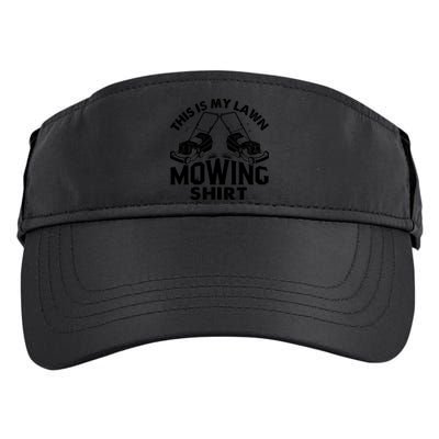 This Is My Lawn Mowing Funny Mower Gift Adult Drive Performance Visor