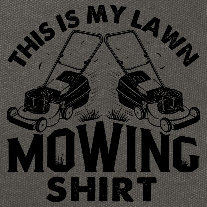 This Is My Lawn Mowing Funny Mower Gift Cotton Canvas Backpack