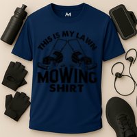 This Is My Lawn Mowing Funny Mower Gift Cooling Performance Crew T-Shirt