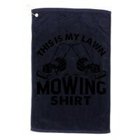This Is My Lawn Mowing Funny Mower Gift Golf Towel