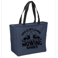 This Is My Lawn Mowing Funny Mower Gift Zip Tote Bag