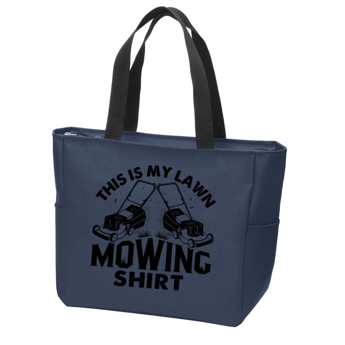 This Is My Lawn Mowing Funny Mower Gift Zip Tote Bag