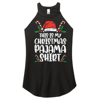 This Is My Christmas Pajama Women’s Perfect Tri Rocker Tank