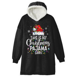 This Is My Christmas Pajama Xmas retro Hooded Wearable Blanket