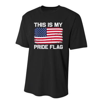 This Is My Pride Flag Youth Performance Sprint T-Shirt