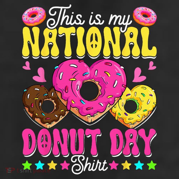 This Is My National Donut Day Funny Son Daughter Cool Comfort Performance Bucket Hat