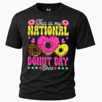 This Is My National Donut Day Funny Son Daughter Cooling Performance Crew T-Shirt