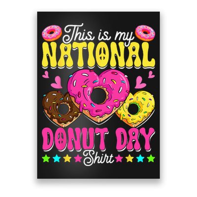 This Is My National Donut Day Funny Son Daughter Poster
