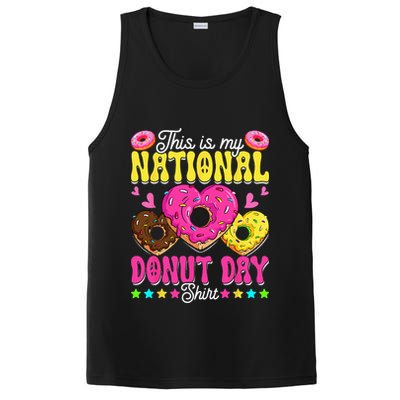 This Is My National Donut Day Funny Son Daughter PosiCharge Competitor Tank