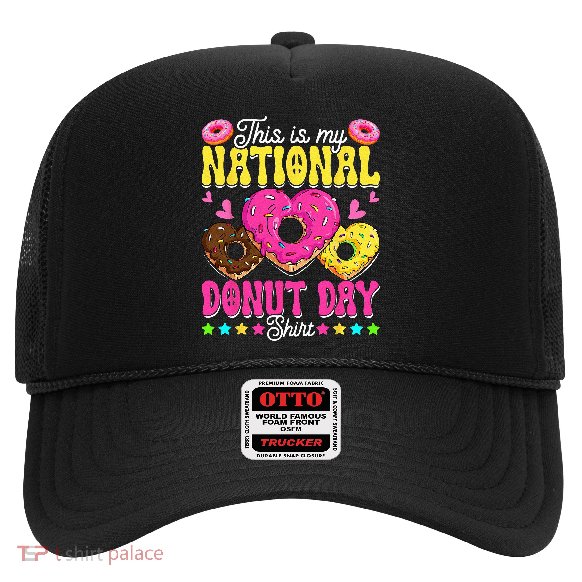 This Is My National Donut Day Funny Son Daughter Trucker Hat