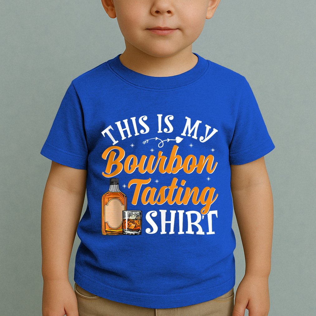 This Is My Bourbon Tasting Outfits Funny Bourbon Lovers Tank Top Toddler T-Shirt