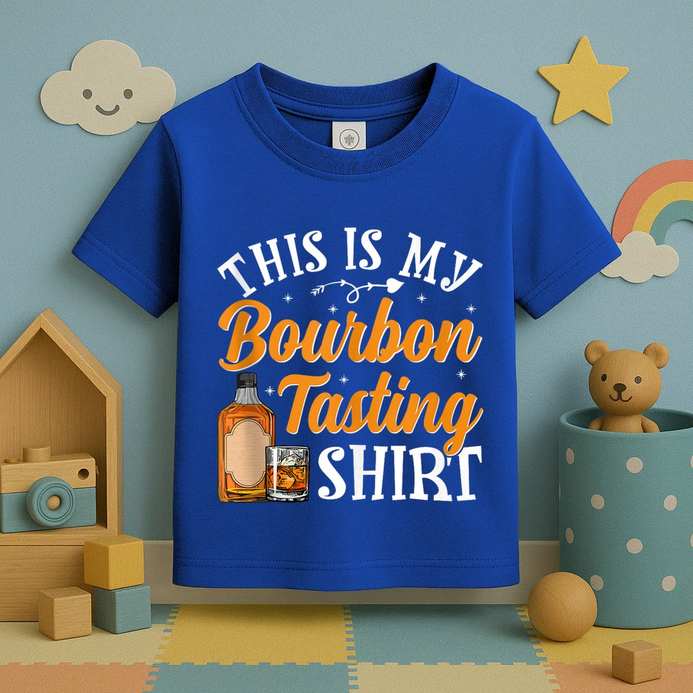This Is My Bourbon Tasting Outfits Funny Bourbon Lovers Tank Top Toddler T-Shirt