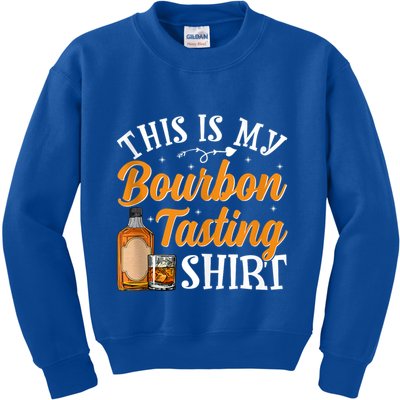 This Is My Bourbon Tasting Outfits Funny Bourbon Lovers Tank Top Kids Sweatshirt