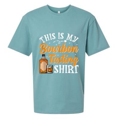 This Is My Bourbon Tasting Outfits Funny Bourbon Lovers Tank Top Sueded Cloud Jersey T-Shirt