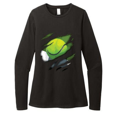 Tennis In Me Design Tennis Design Womens CVC Long Sleeve Shirt